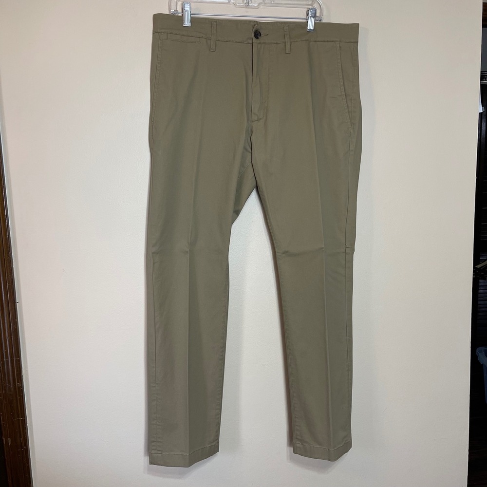 Goodfellow & Co Mens Hennepin Chino‎ Slim Fit Khaki Pants 36x30 Stretch Cotton
